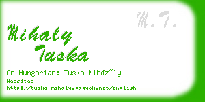 mihaly tuska business card
